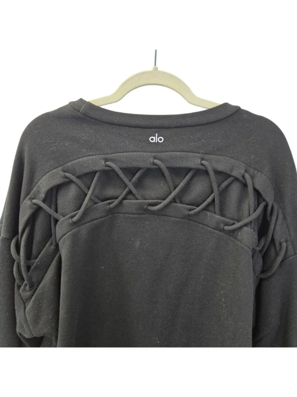 ALO Yoga Braided Accent Crewneck Sweatshirt Size Medium